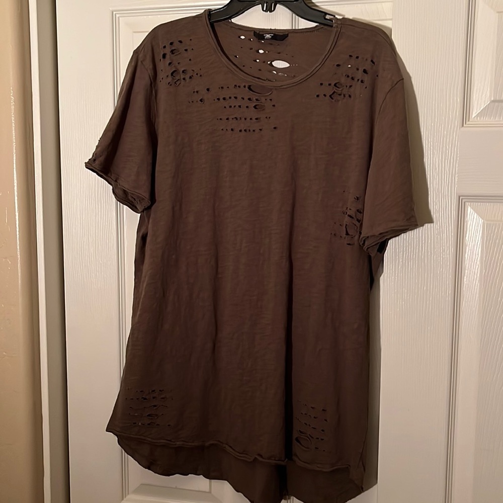 Mens Jordan Craig distressed t shirt
